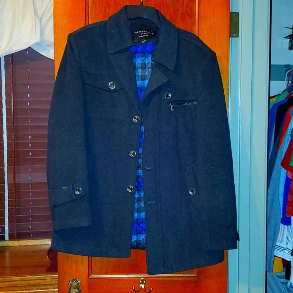 Match & Stick Men' peacoat